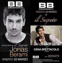 Jonas Berami a B.B. Discodinner di Grottamare